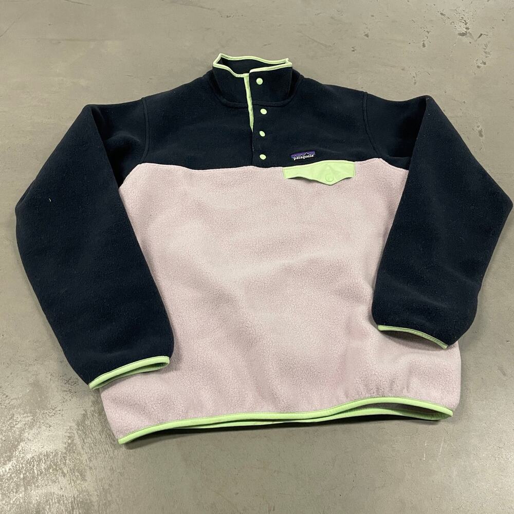 Patagonia two tone SYNCHILLA fleece pullover jacket